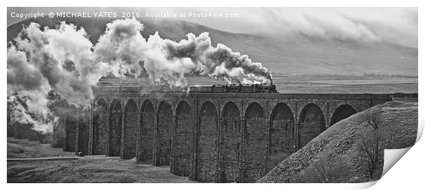 Cumbrian Mountain Express Print by MICHAEL YATES