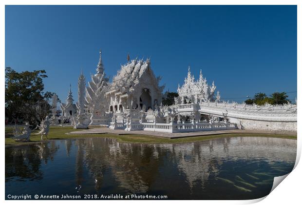 Wat Rong Khun#1 Print by Annette Johnson