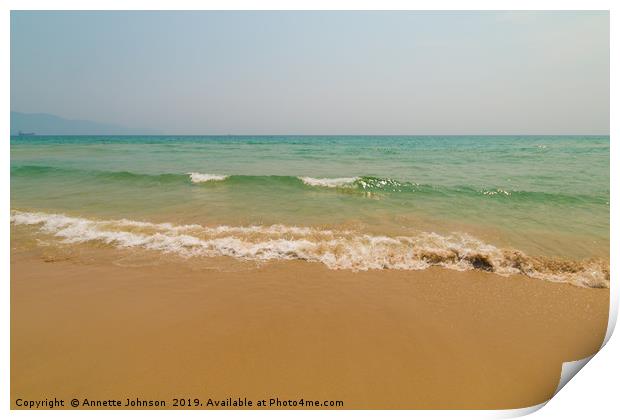 My Khe Beach #2 Print by Annette Johnson