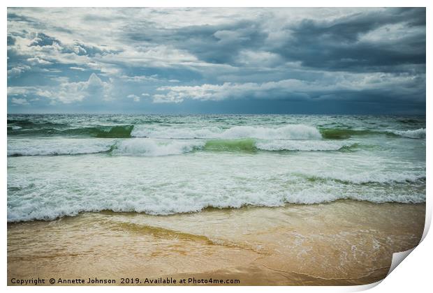 The storm is here Print by Annette Johnson