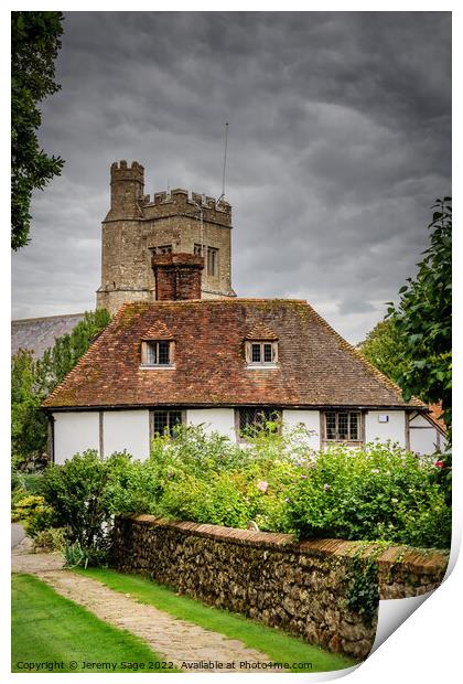 Idyllic Smarden Village Scene Print by Jeremy Sage