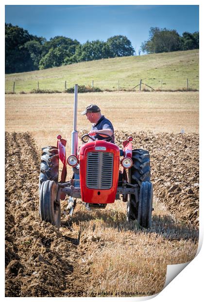 Timeless Ploughing Print by Jeremy Sage