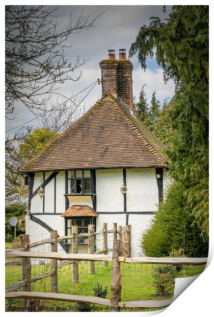 Enchanting Medieval Cottage in Rural Kent Print by Jeremy Sage
