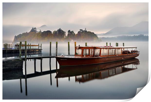 Autumnal Mist at Derwentwater in the English Lake  Print by Martin Lawrence
