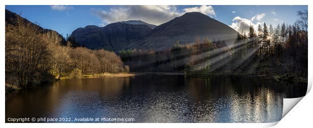 Glencoe Clachaig Gully Print by phil pace