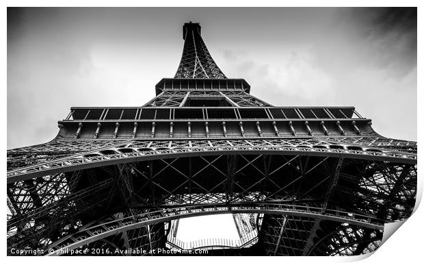 Eiffel Towers  Print by phil pace