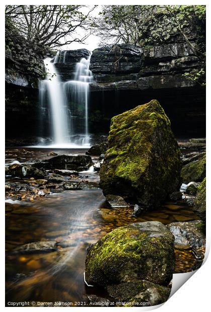 SummerHill Force and Gibson's Cave Print by Darren Johnson