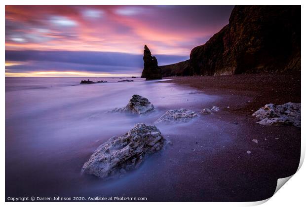 Seaham Sunrise Print by Darren Johnson