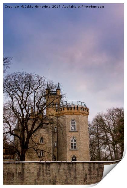 Castle Behind A Wall Print by Jukka Heinovirta