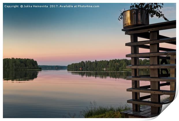 View To The River Print by Jukka Heinovirta