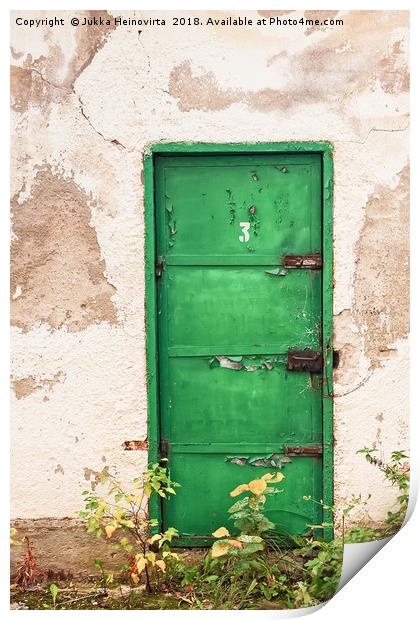 Door To Cell Number Three Print by Jukka Heinovirta