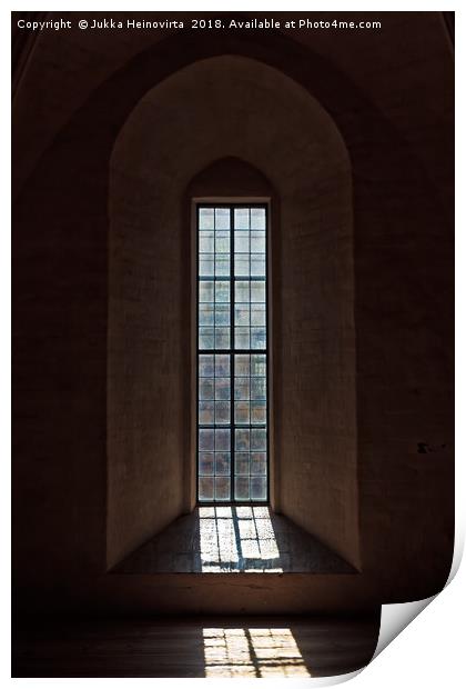 Light Through The Castle Window Print by Jukka Heinovirta