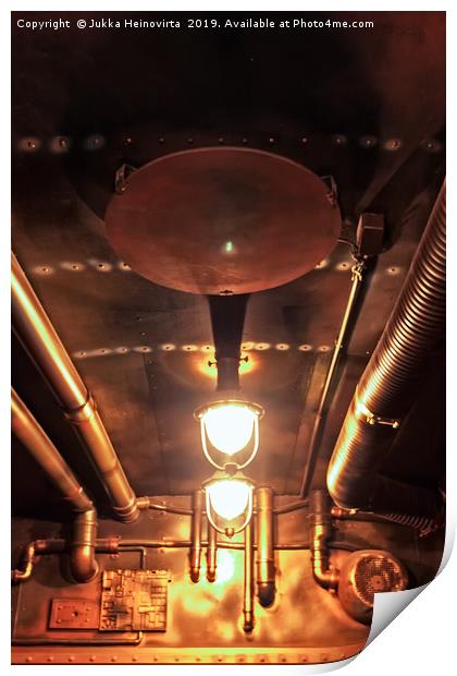 Lamps Of A Submarine Print by Jukka Heinovirta