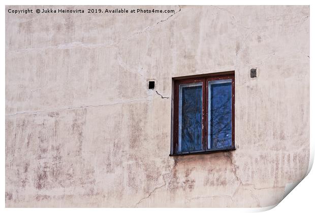 Wall With A Window Print by Jukka Heinovirta