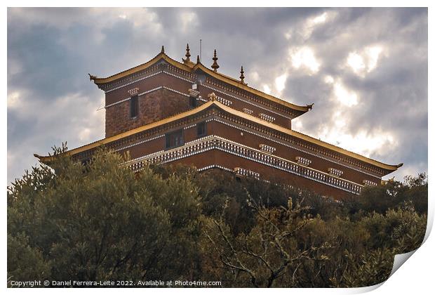 Buddhist temple, lavalleja, uruguay Print by Daniel Ferreira-Leite