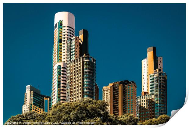 Contemporary stlye apartment buildings Print by Daniel Ferreira-Leite
