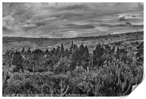 Ecuador Landscape Scene at Andes Range Print by Daniel Ferreira-Leite
