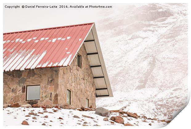 Shelter at Chimborazo Mountain in Ecuador Print by Daniel Ferreira-Leite