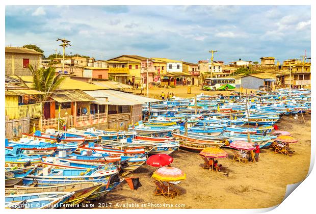 Engabao Beach Guayas Province Ecuador Print by Daniel Ferreira-Leite