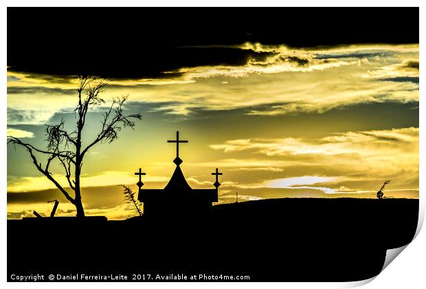 Graves at Side of Road in Santa Cruz, Argentina Print by Daniel Ferreira-Leite