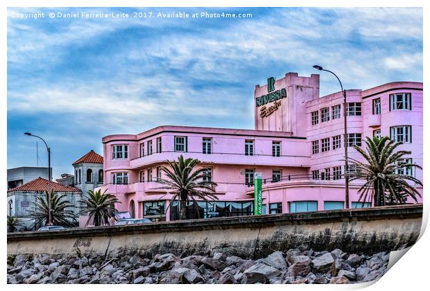 Old Style Waterfront Hotel, Montevideo, Uruguay Print by Daniel Ferreira-Leite