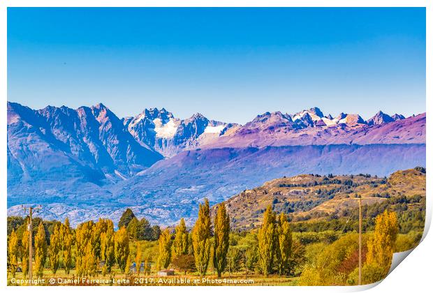 Andean Patagonia Landscape, Aysen, Chile Print by Daniel Ferreira-Leite