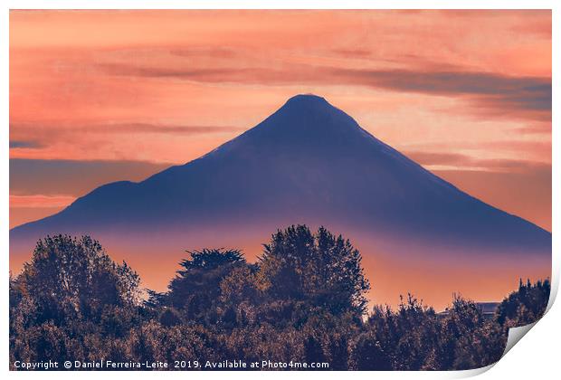 Osorno Volcano Landscape Scene, Chile Print by Daniel Ferreira-Leite