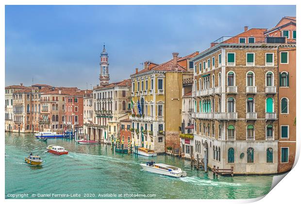 Venice Grand Canal, Italy Print by Daniel Ferreira-Leite