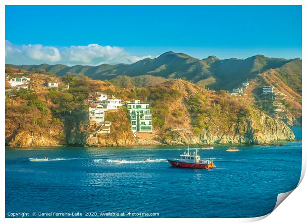 Taganga Landscape and Architecture Print by Daniel Ferreira-Leite