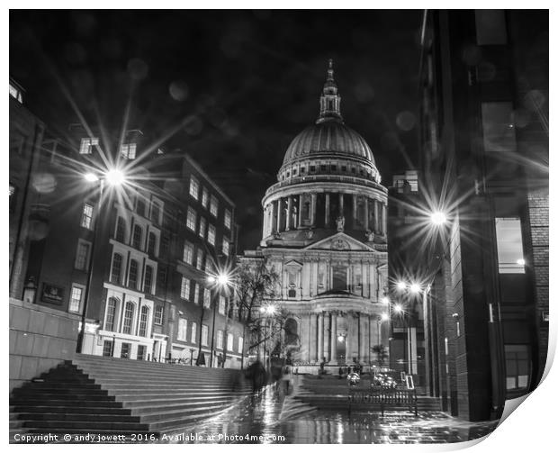 Stars at St Paul's Print by andy jowett