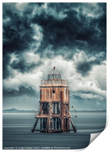 Tayport Pile Lighthouse Print by Craig Doogan