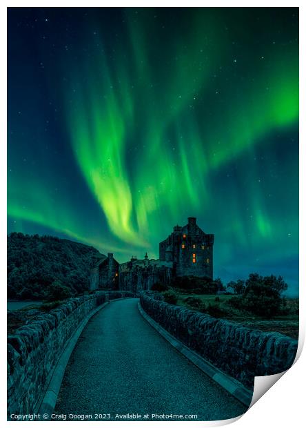 Eilean Donan Castle Aurora Print by Craig Doogan