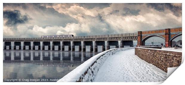 Tay Bridge Panorama Dundee Print by Craig Doogan