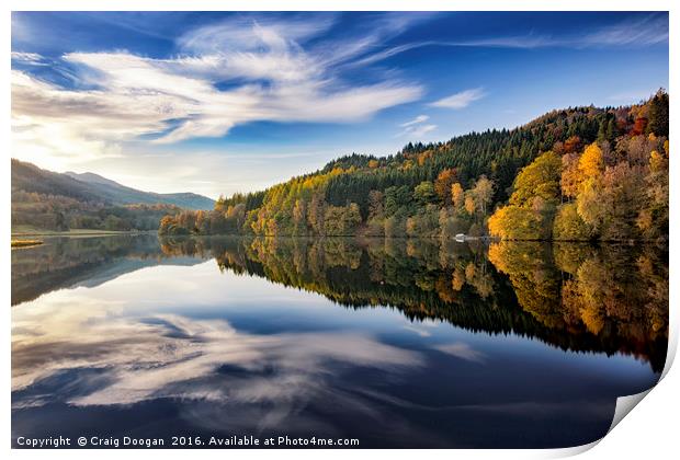 Loch Tummel - Perthshire, Scotland Print by Craig Doogan