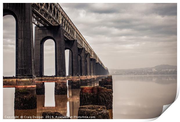 Tay Rail Bridge Dundee Print by Craig Doogan