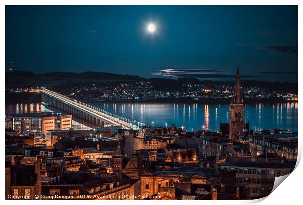 Dundee Rooftops Print by Craig Doogan