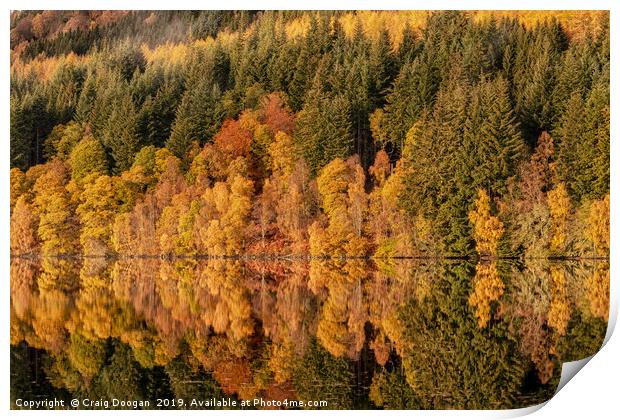 Tummel Reflections - Pitlochry - Scotland Print by Craig Doogan