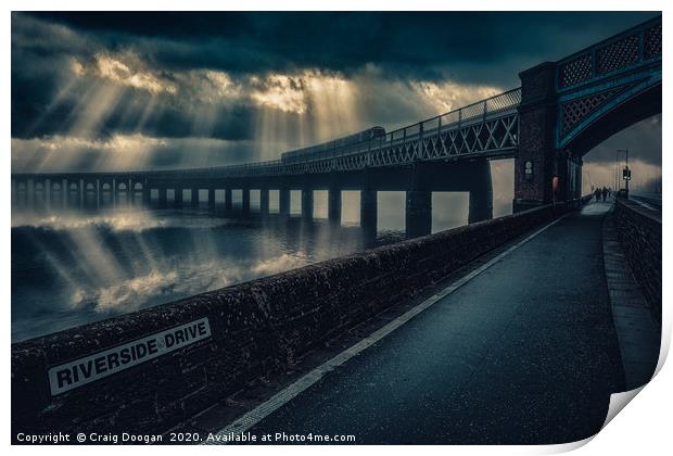 Tay Rail Bridge - Dundee City Print by Craig Doogan