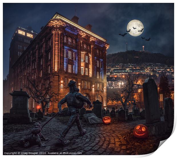 Halloween in Dundee Print by Craig Doogan