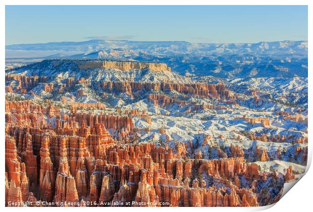 Superb view of Inspiration Point of Bryce Canyon N Print by Chon Kit Leong