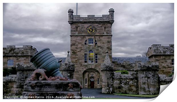 Culzean Castle Clock Tower Print by Jaymes Harris
