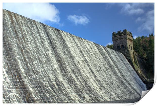 Howden Dam Print by Pete Biggin