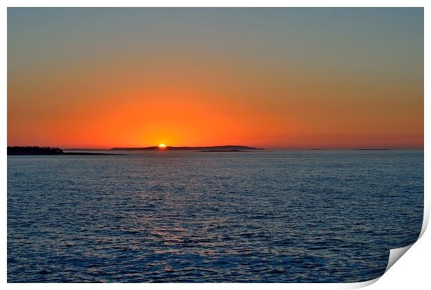 "Sunrise Over Haddock Island" Print by Jerome Cosyn