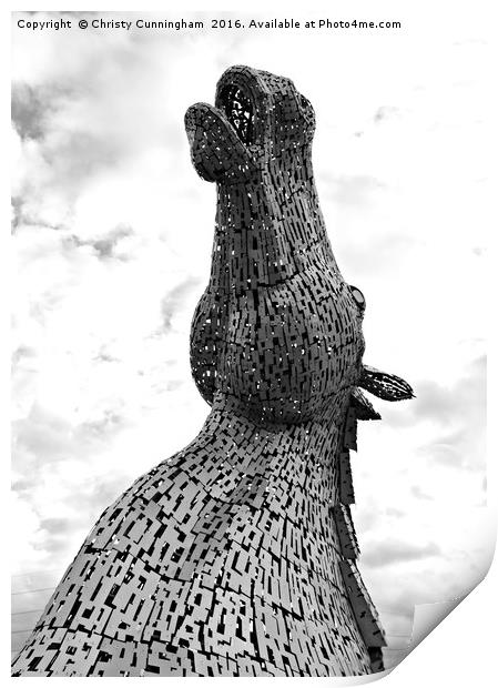 Kelpies 012 Print by Christy Cunningham