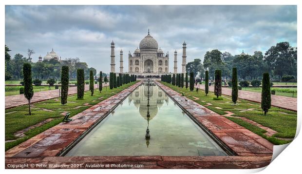 The Taj Mahal Print by Peter Walmsley