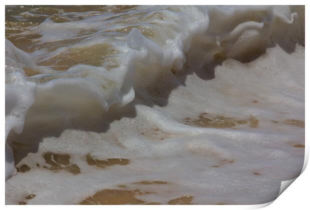 Sea Foam on a Breaking Wave Print by Jeremy Hayden