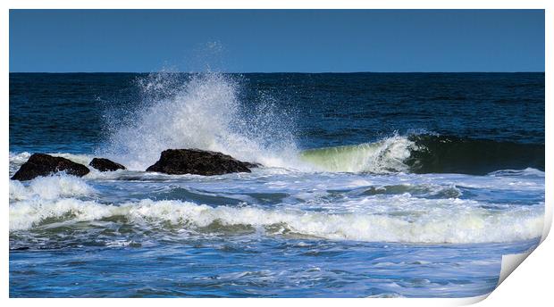 Breaking Wave Splash Panorama Print by Jeremy Hayden