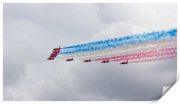 Red Arrows Display  Print by Jeremy Hayden