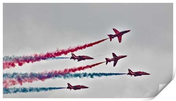 Red Arrows Display  Print by Jeremy Hayden