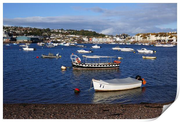 Teignmouth Harbour Print by Jeremy Hayden
